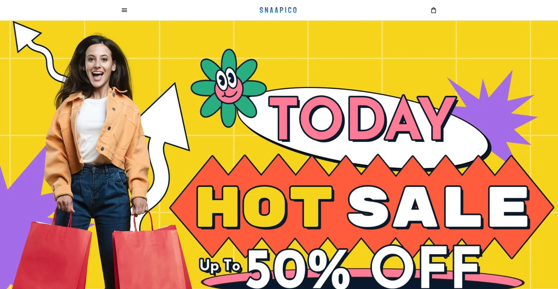 Website screenshot of Snaapico.com