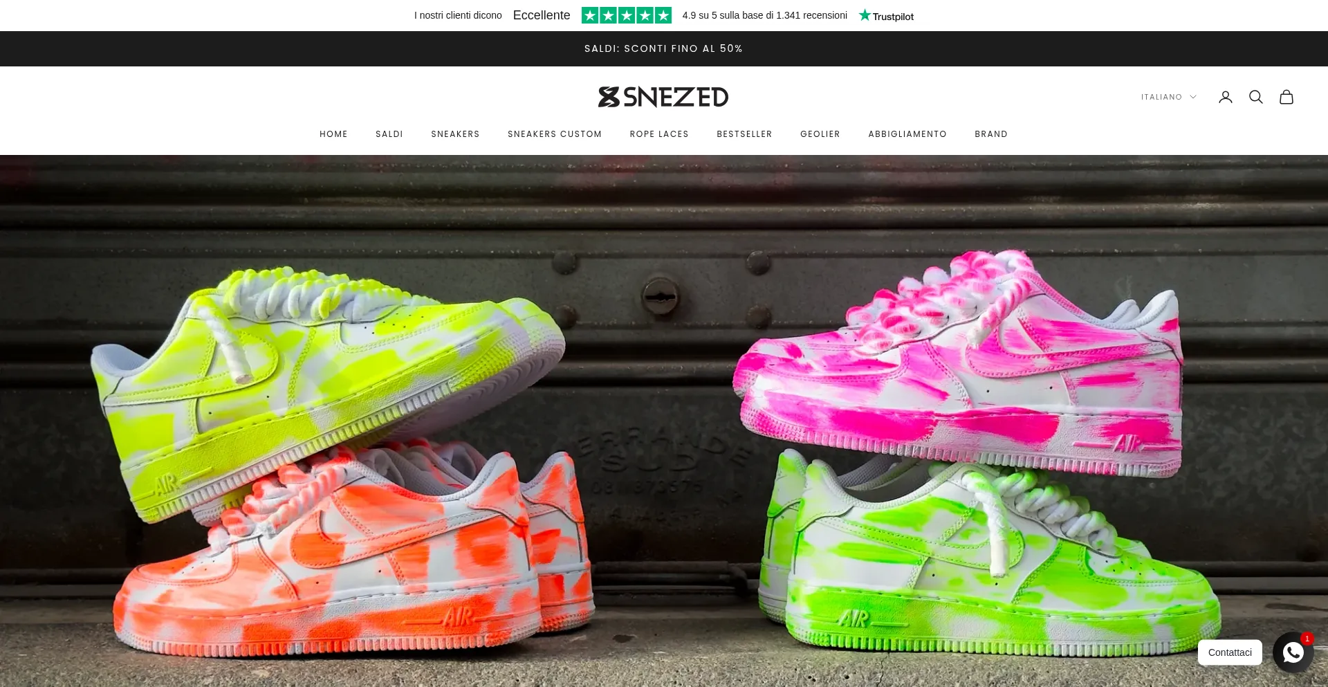 Website screenshot of Snezed.com