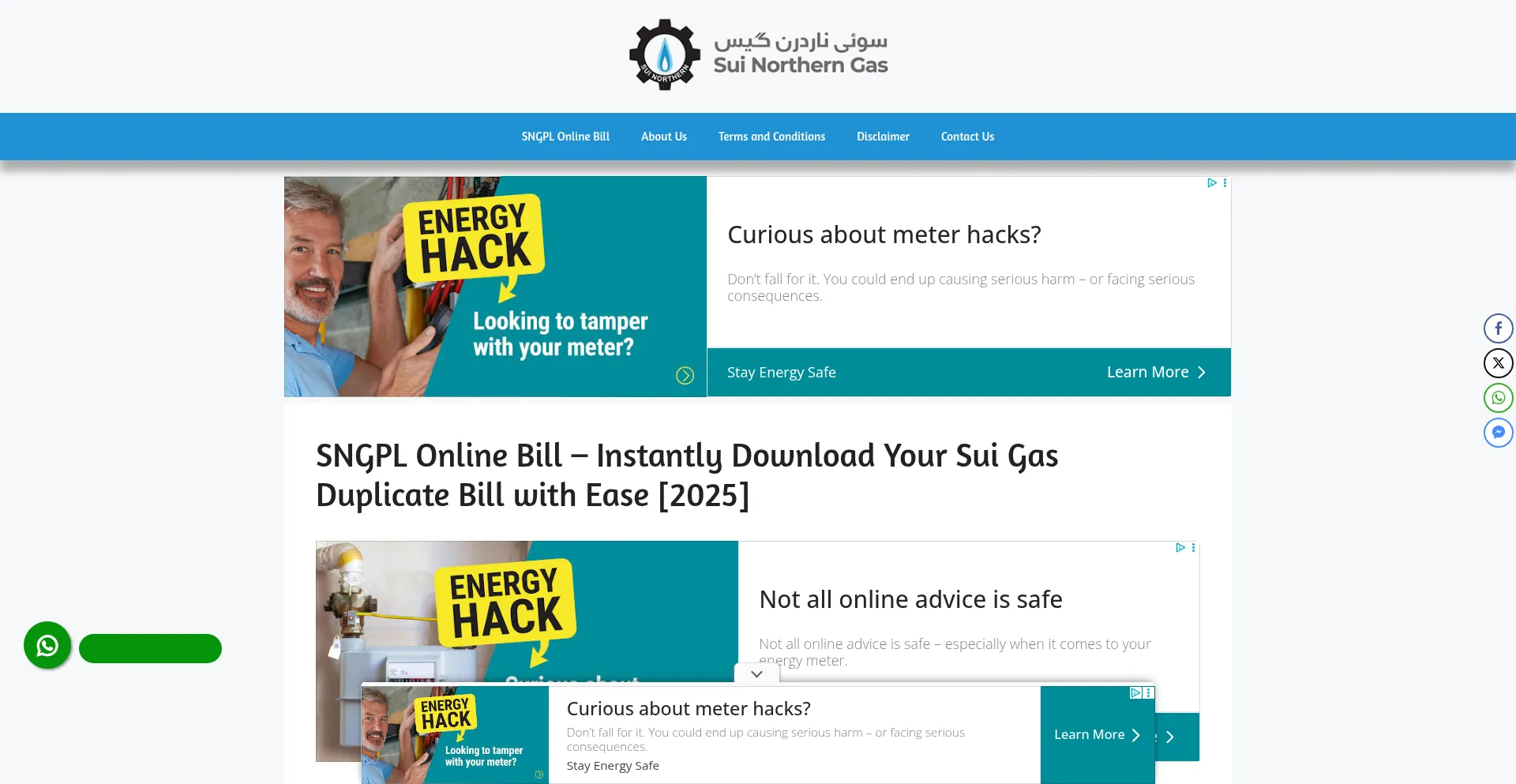 Sngplonlinebill.com.pk