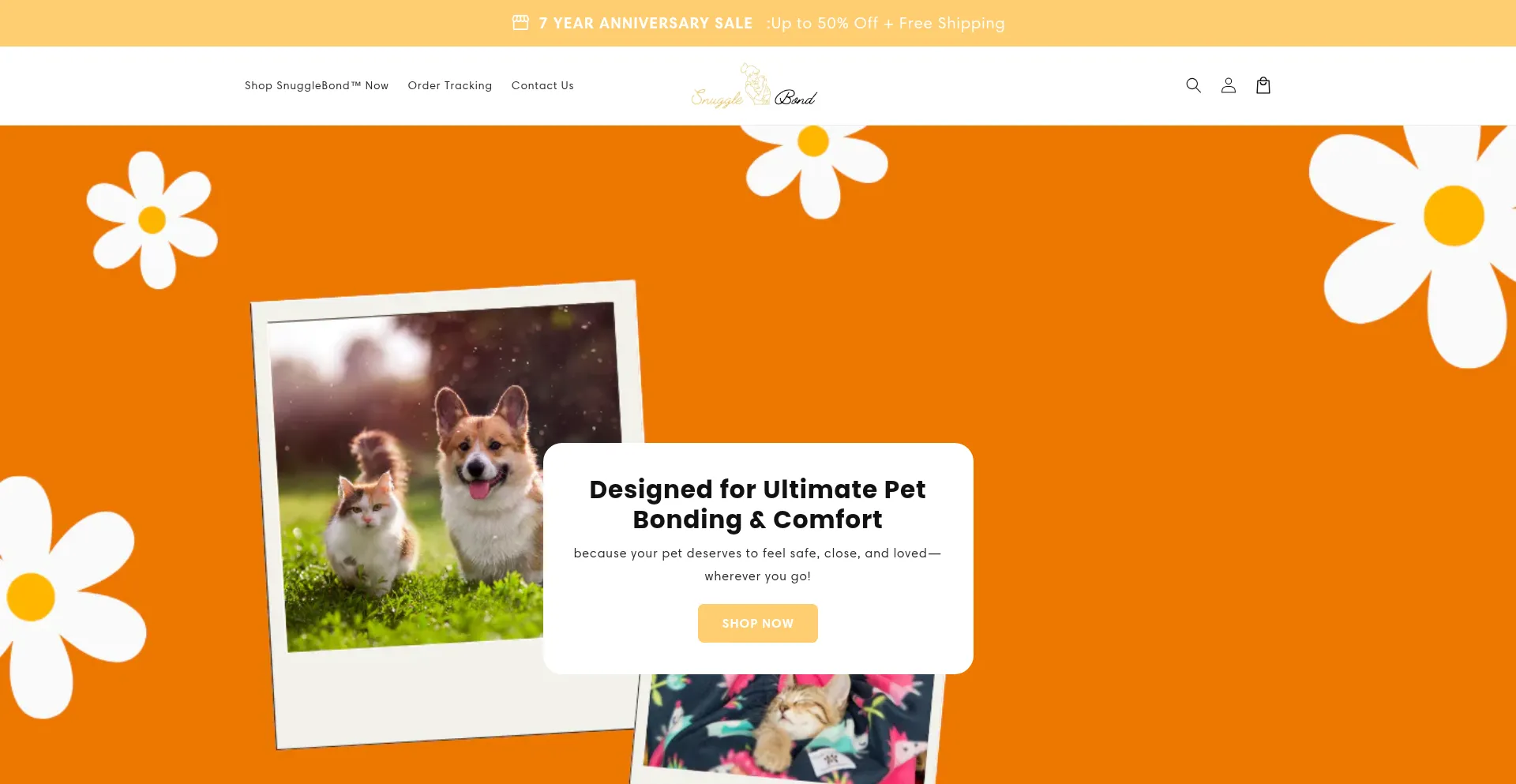 Website screenshot of Snugglebond.co
