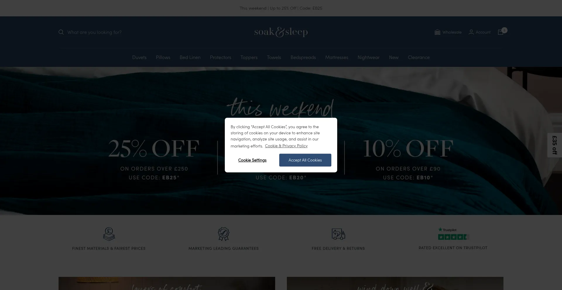 Soakandsleep.com Screenshot