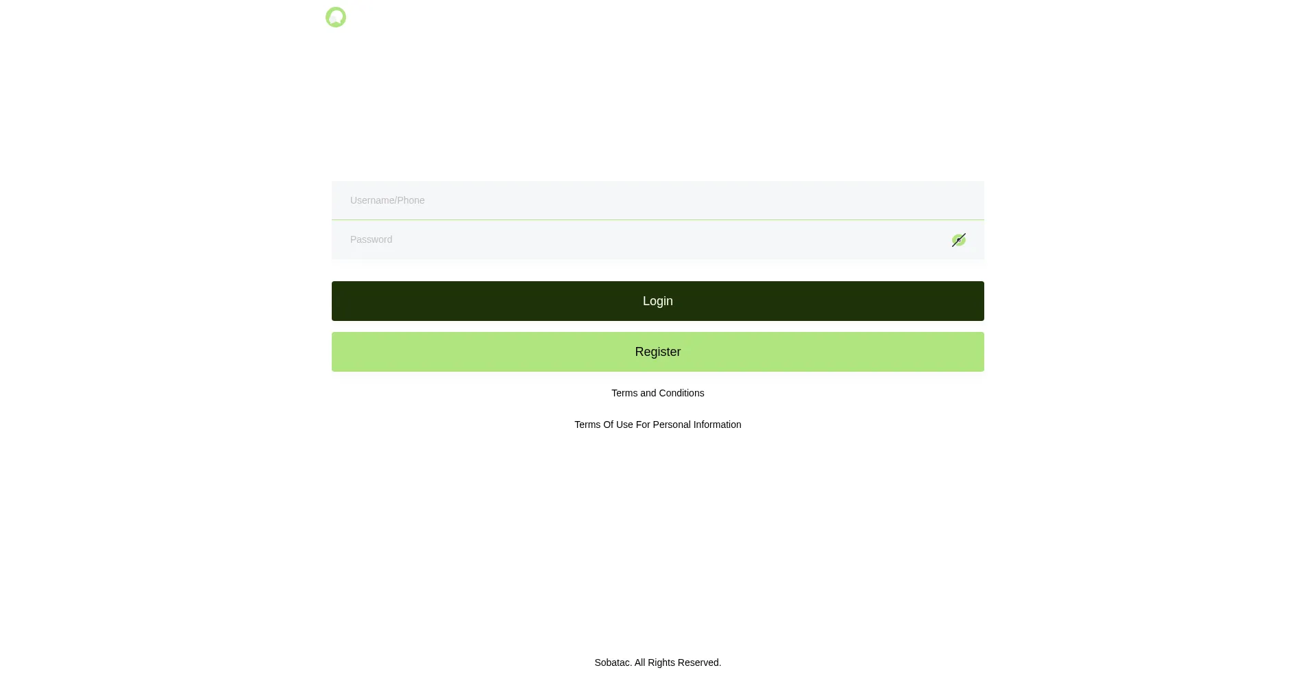 Website screenshot of Sobatac.xyz