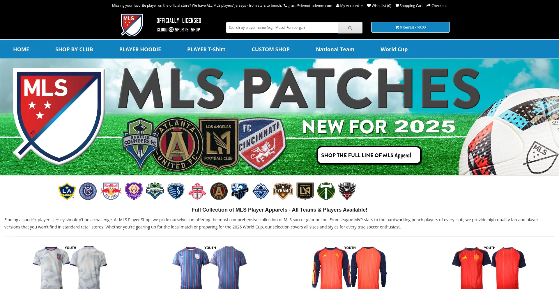 Soccerplayershop.us
