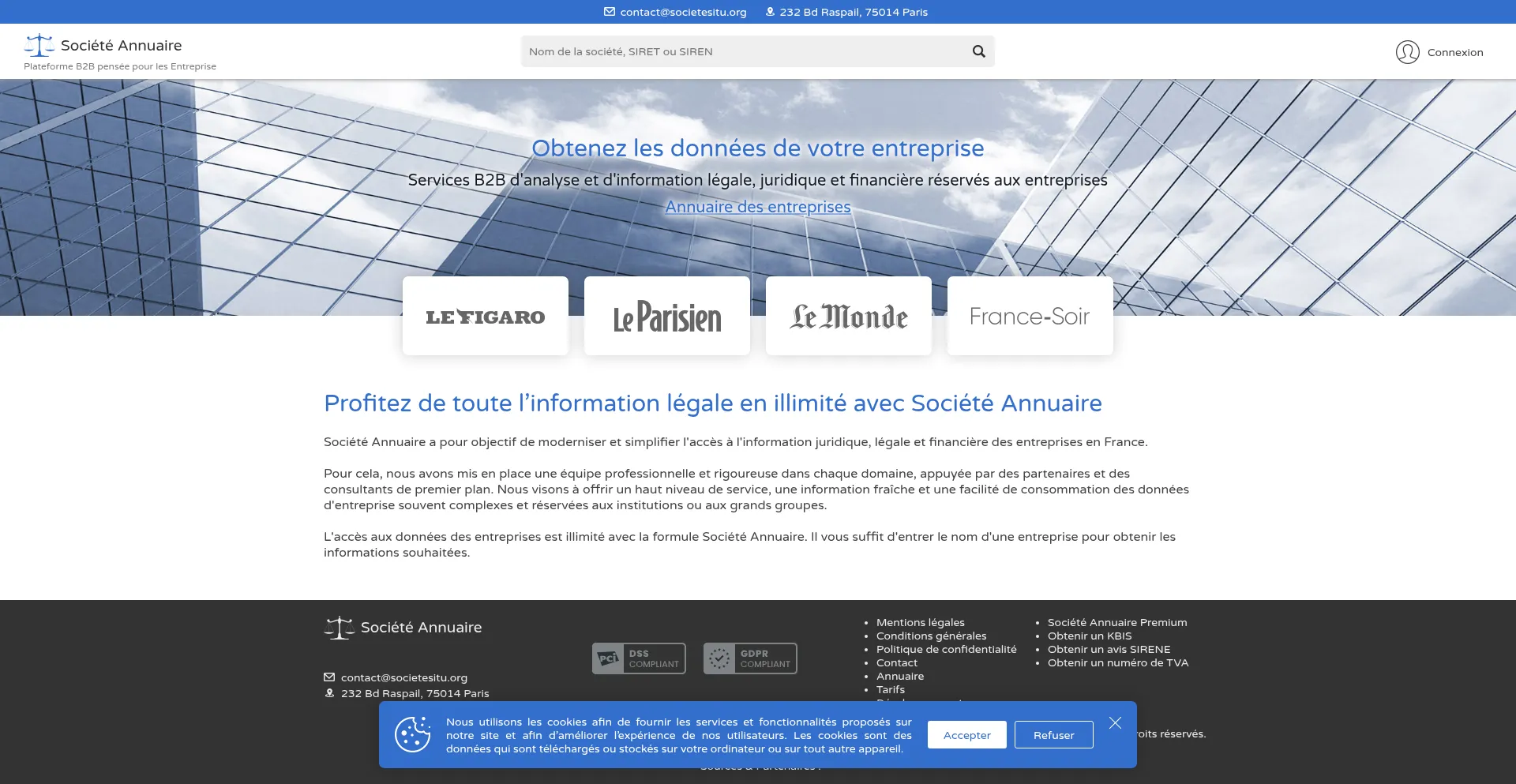 Website screenshot of Societesitu.org