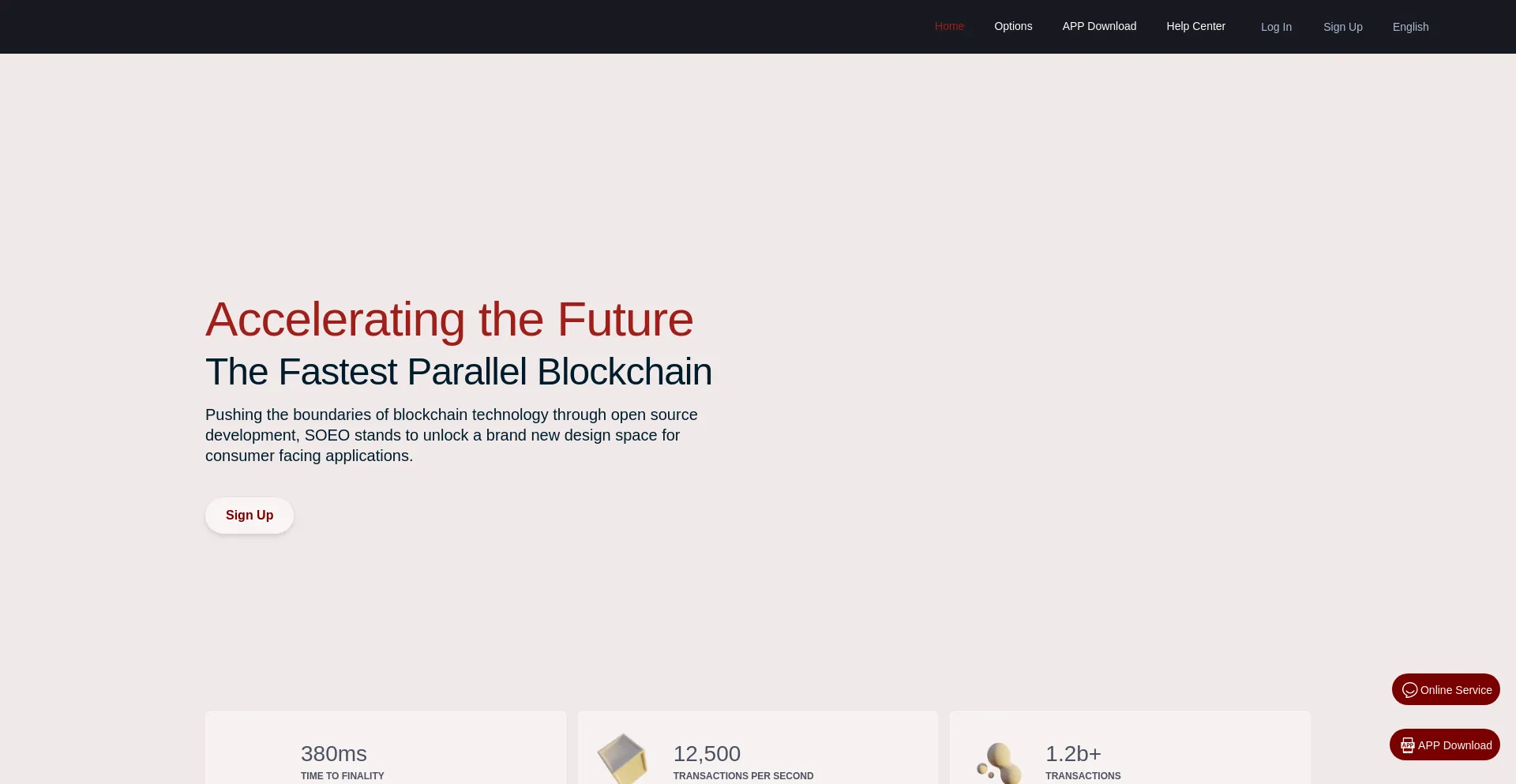 Website screenshot of Soeopqzo.com