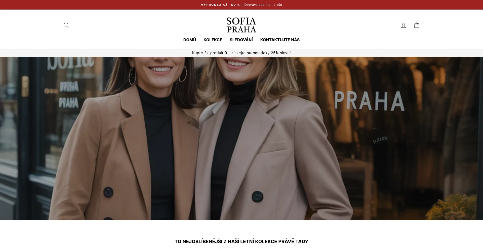 Website screenshot of Sofiapraha.com
