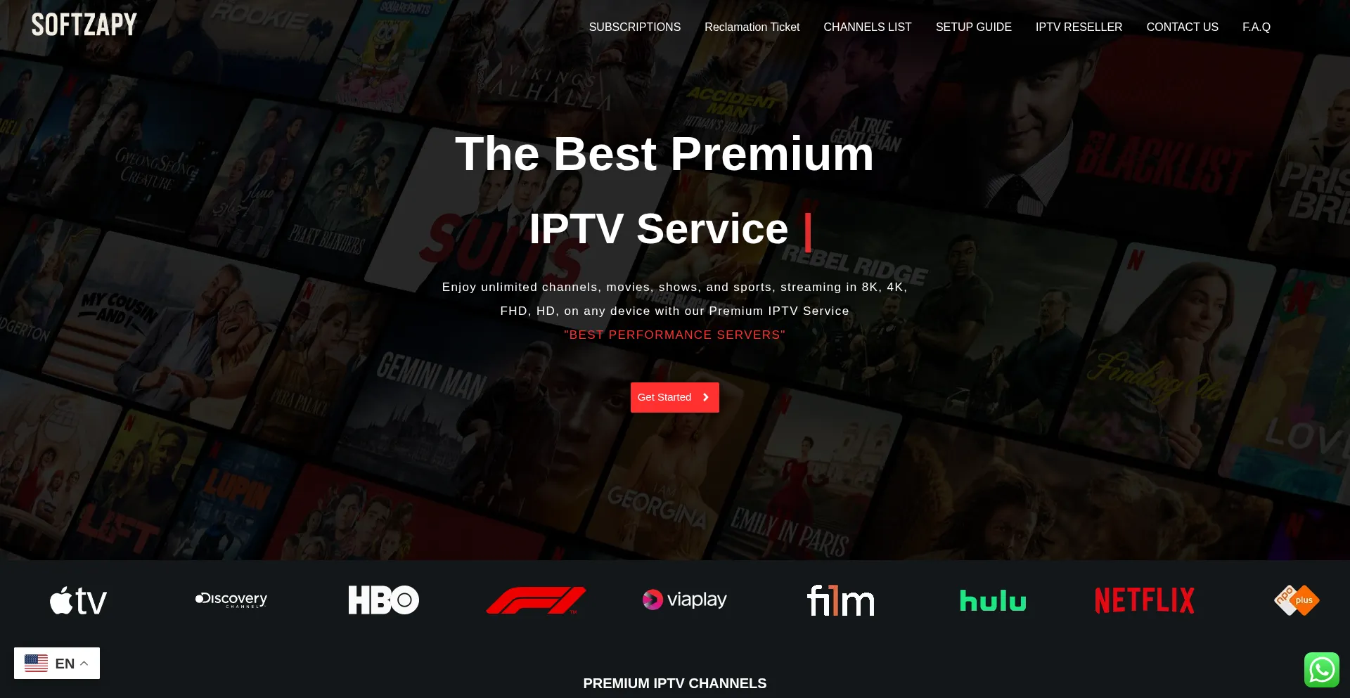 Website screenshot of Softzapy.com