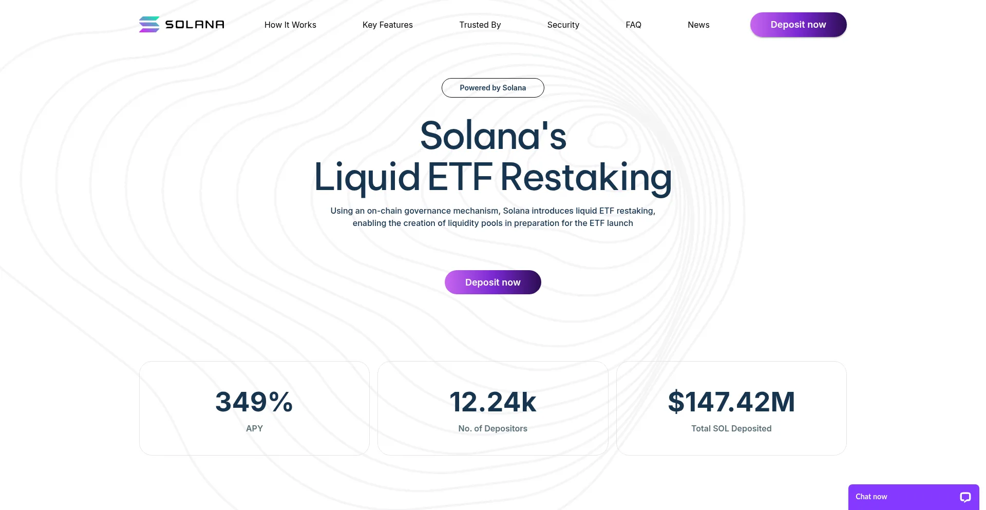 Website screenshot of Solanarestake.com