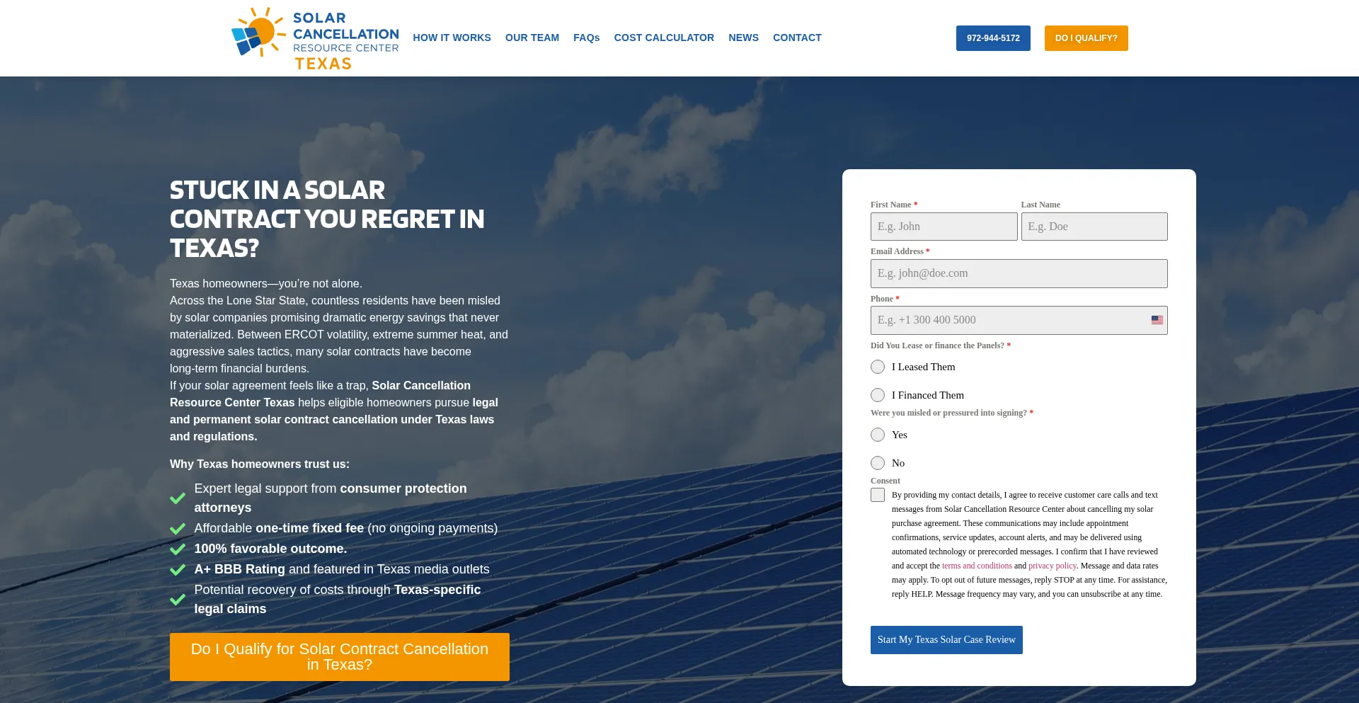 Solarcancellationtexas.com