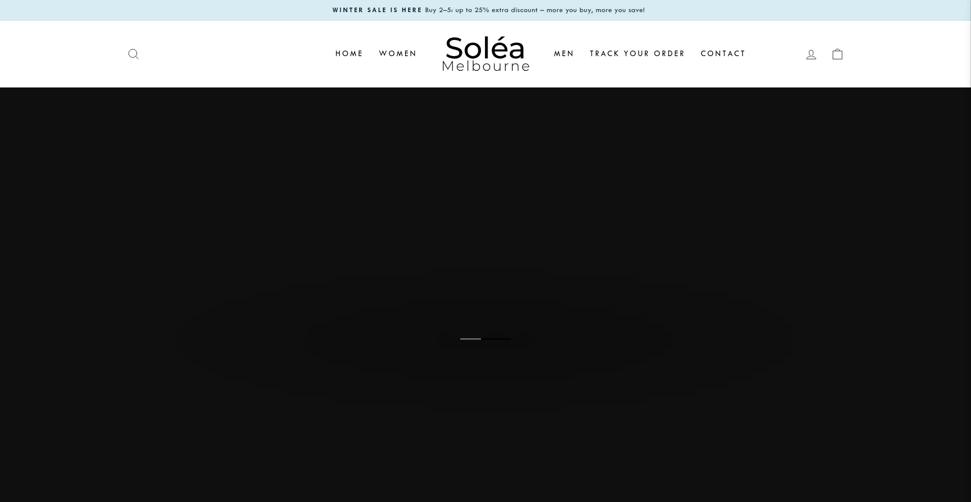 Website screenshot of Solea-melbourne.com