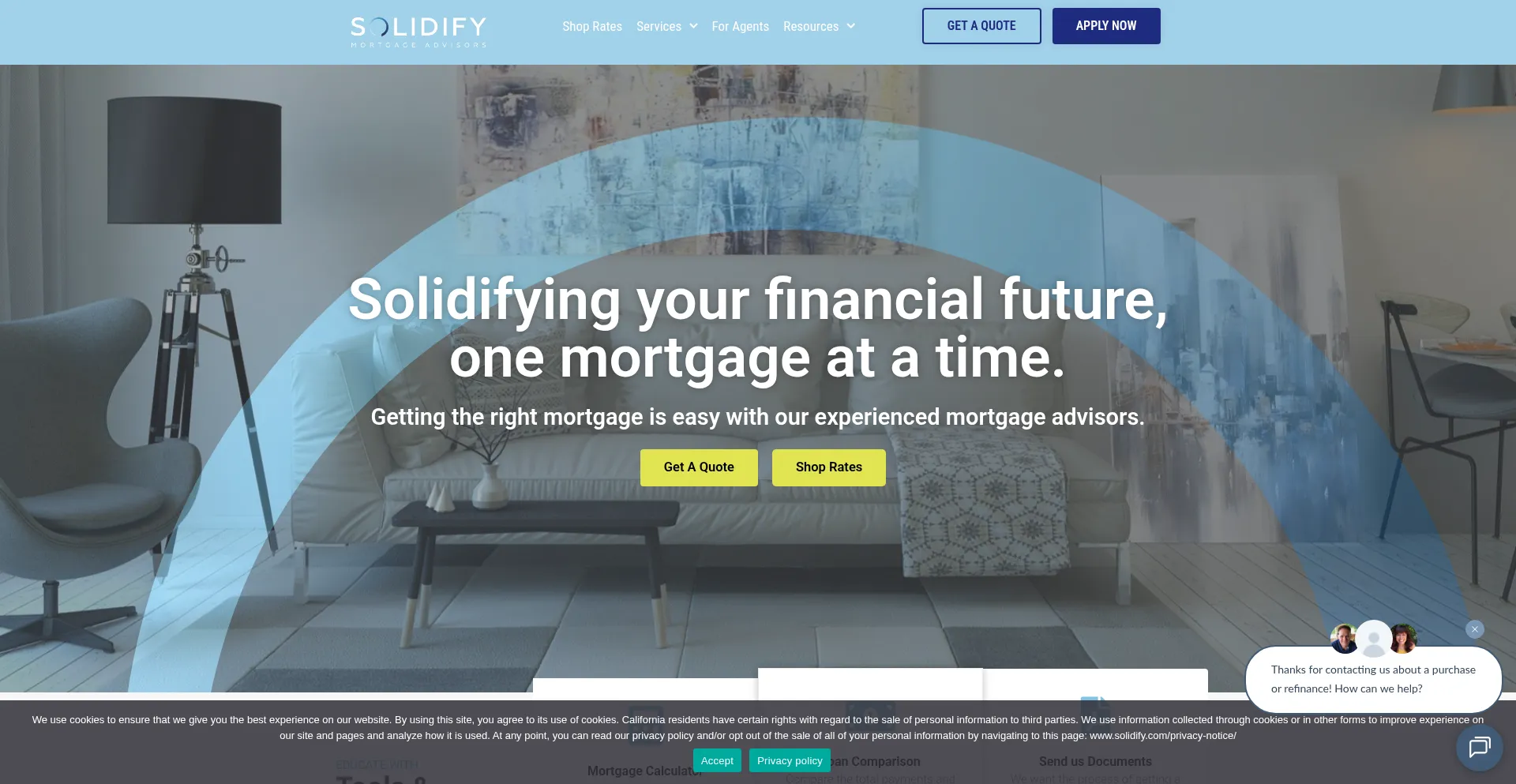 Solidify.com Screenshot