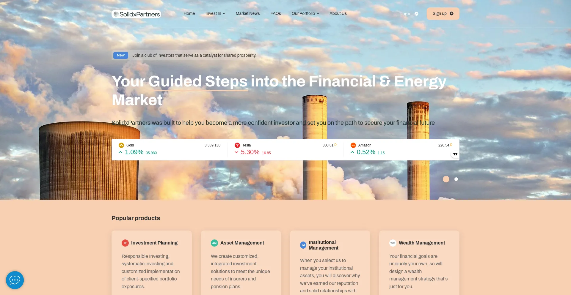 Website screenshot of Solidxpartners.net