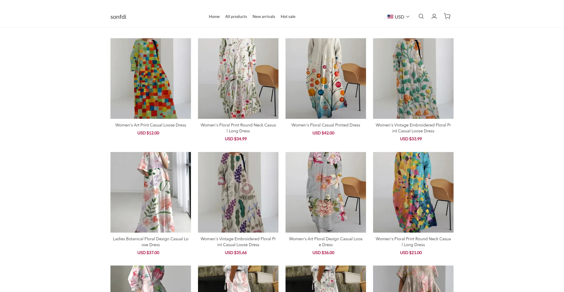 Website screenshot of Sonfdi.com
