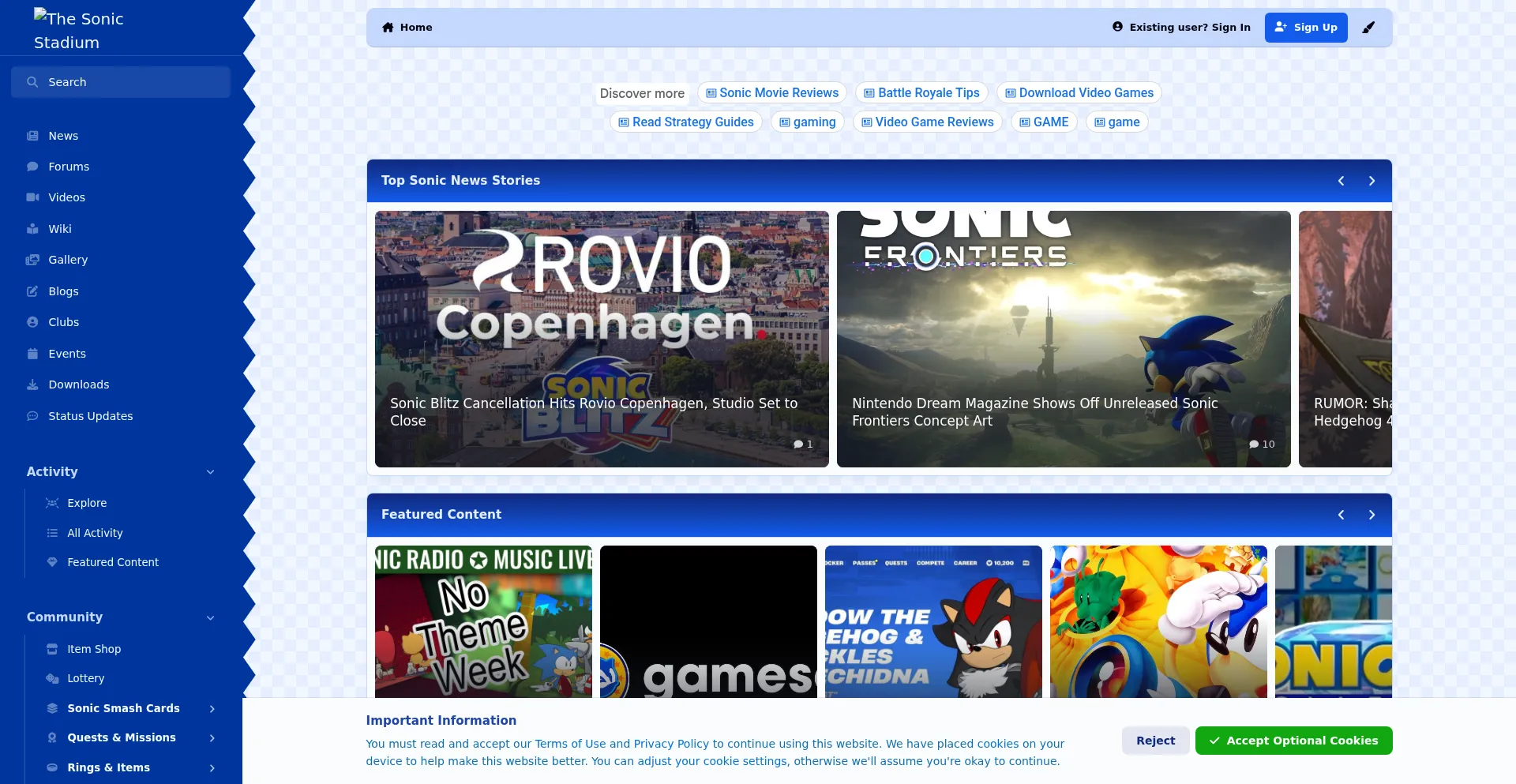 Sonicstadium.org