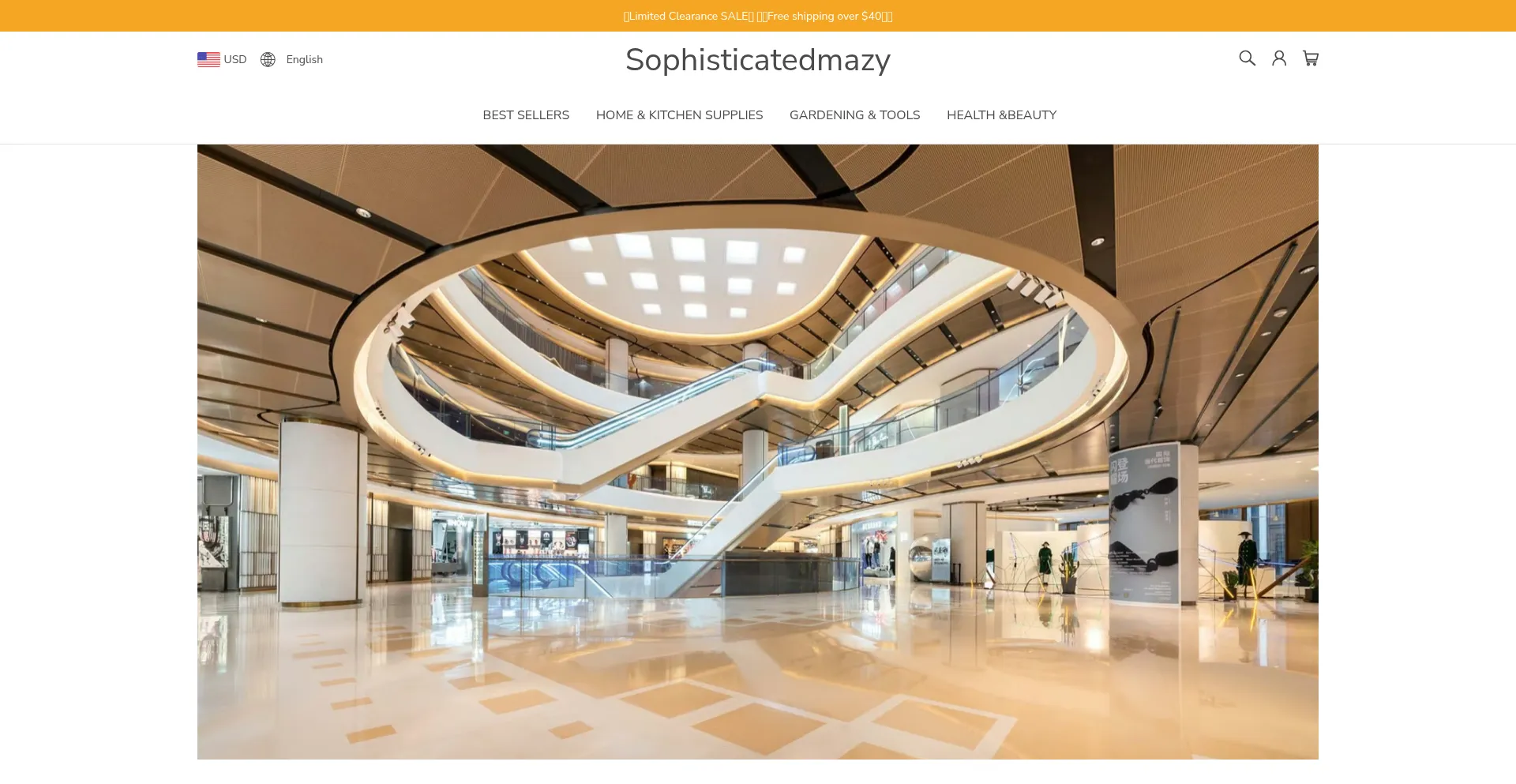 Website screenshot of Sophisticatedmazy.com