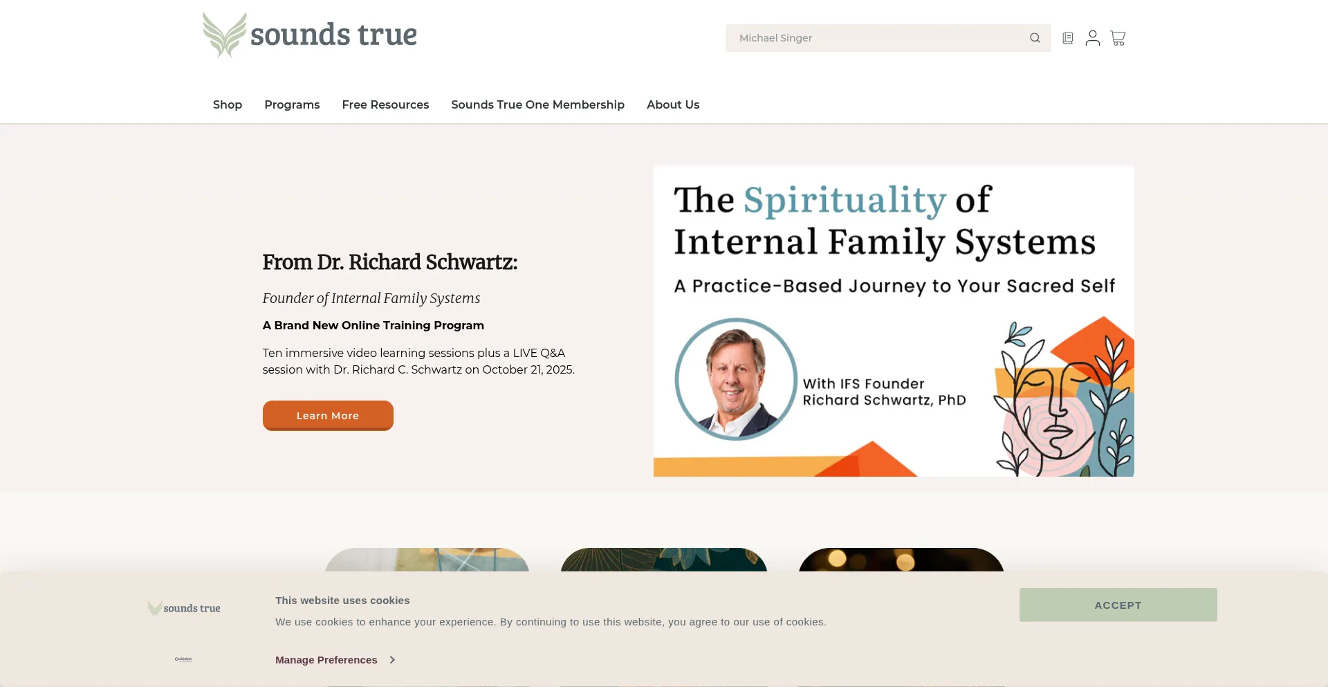 Soundstrue.com Screenshot