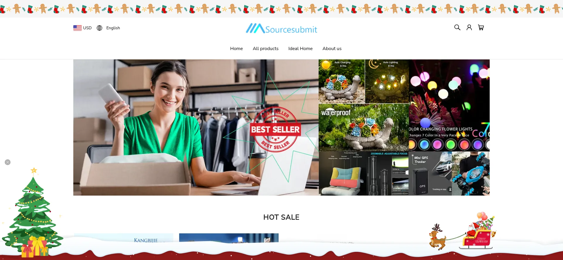 Website screenshot of Sourcesubmit.com