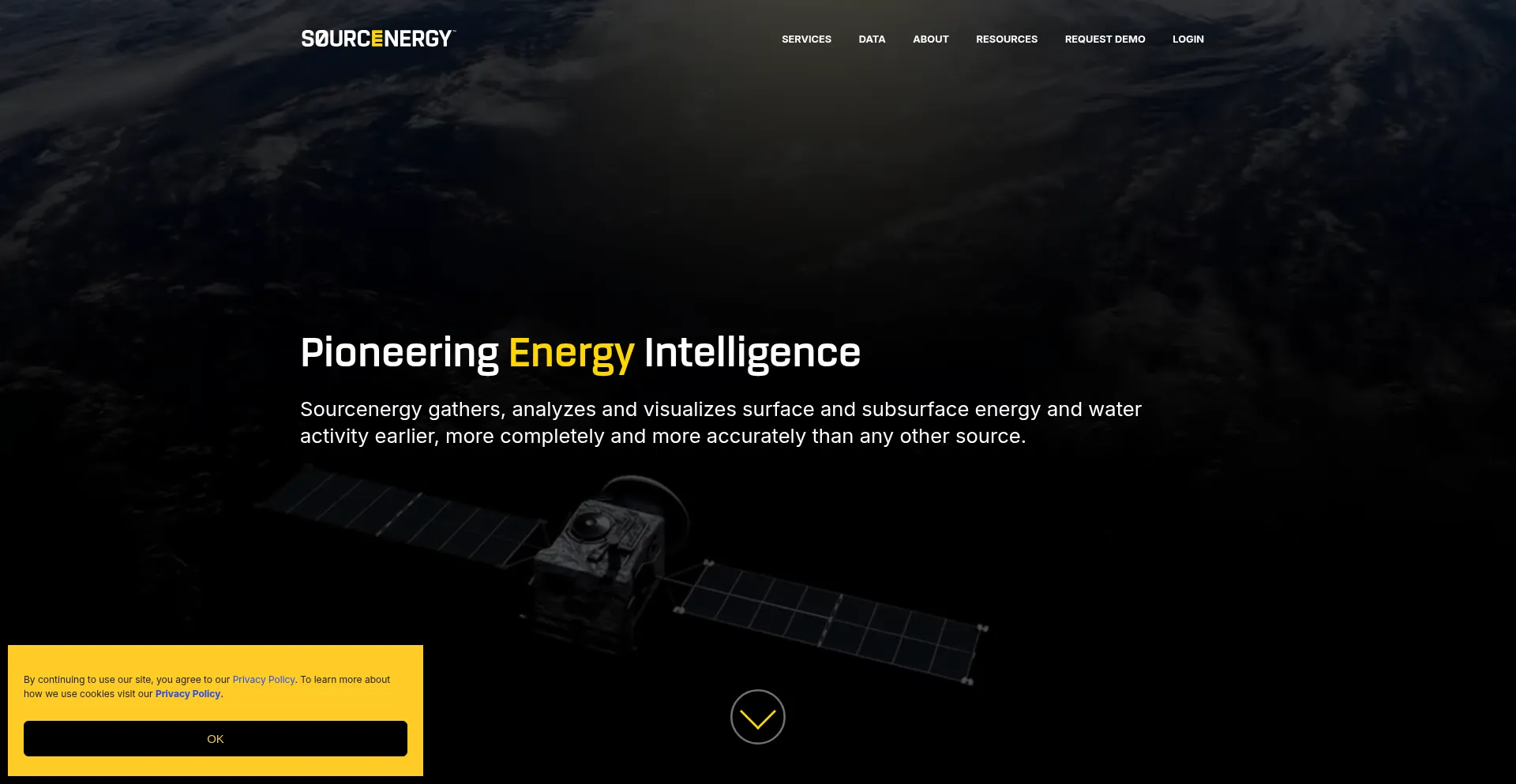 Website screenshot of Sourcewater.com