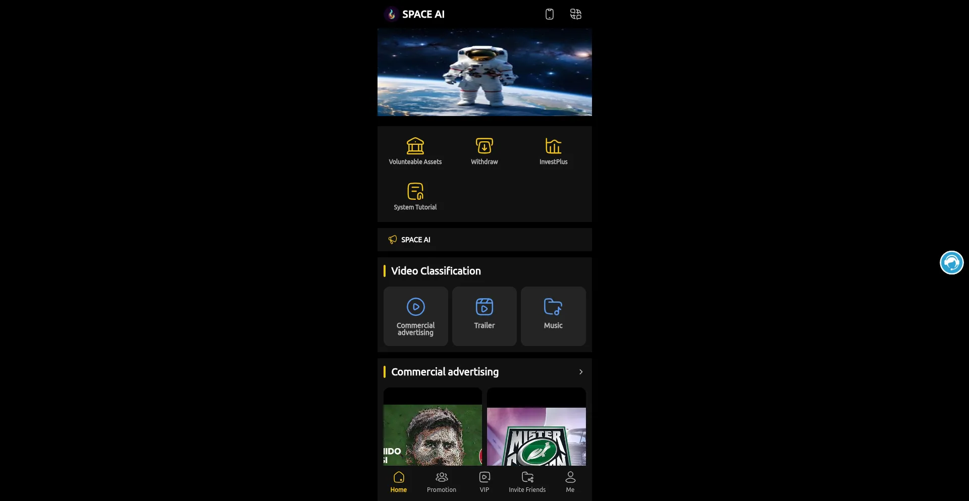 Website screenshot of Spaceaius.net