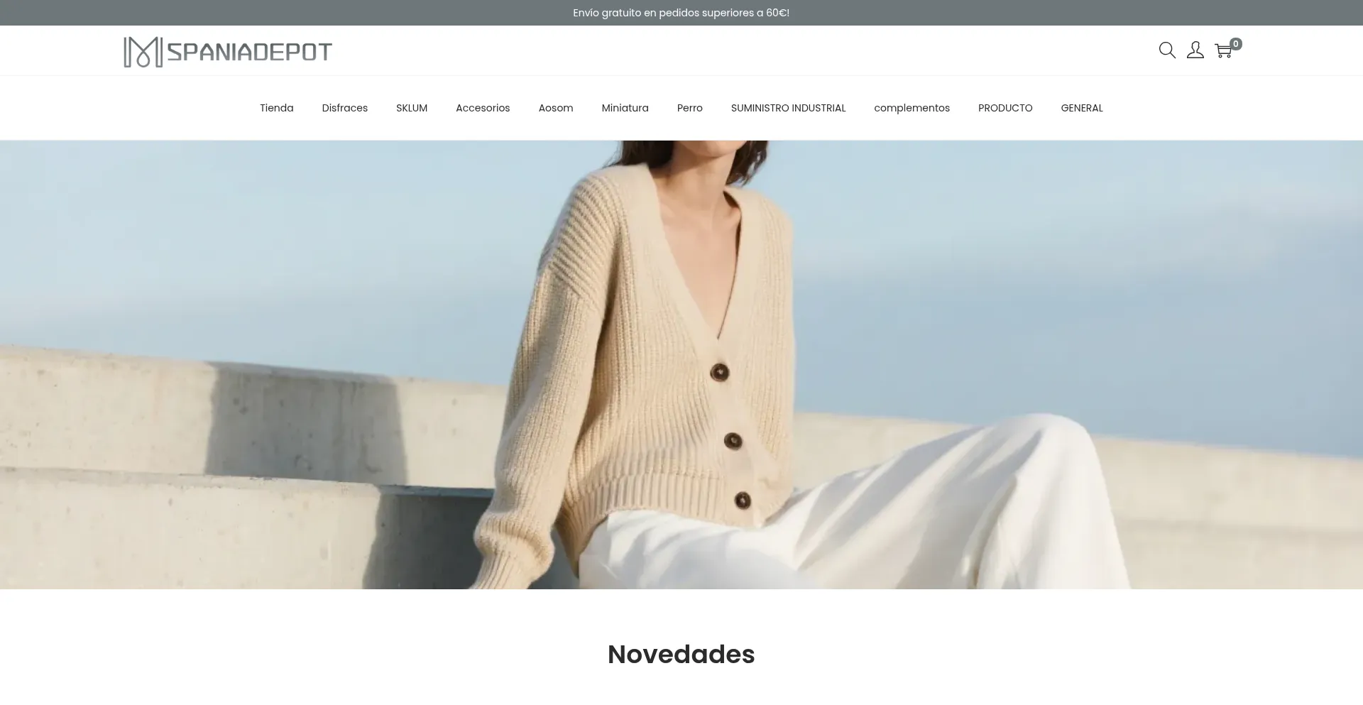 Spaniadepot.com Screenshot