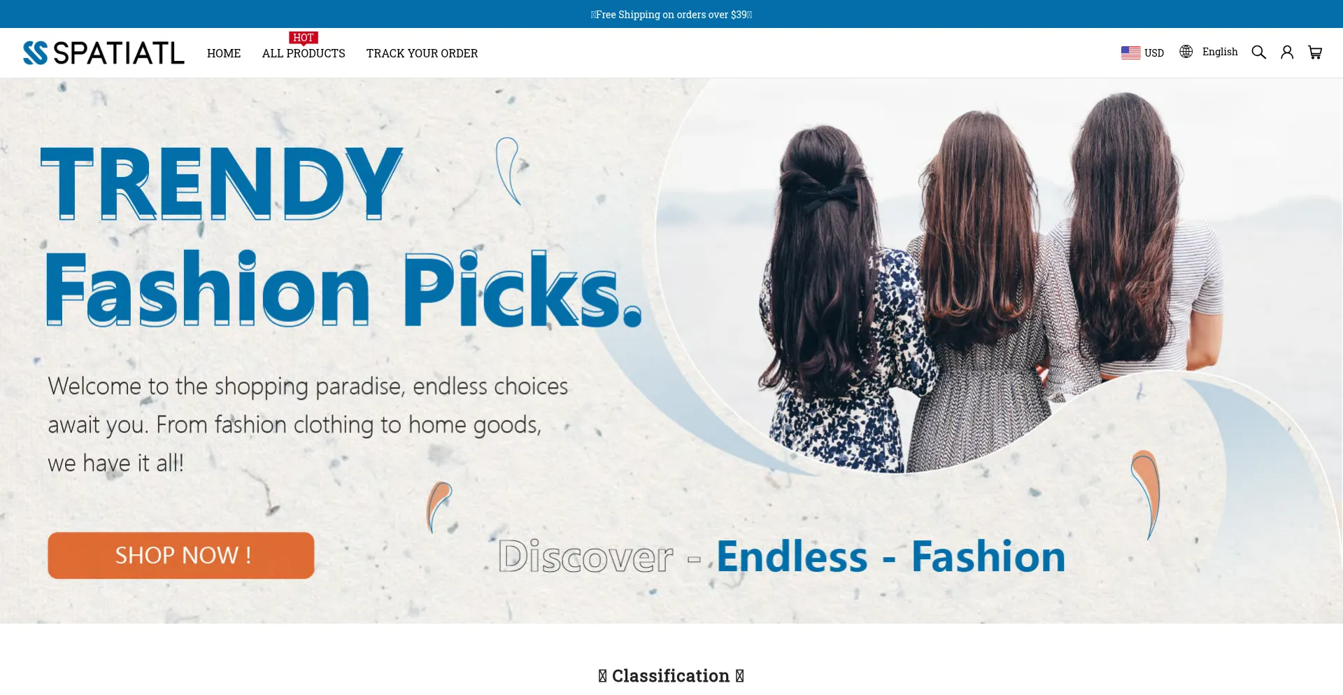 Website screenshot of Spatiatl.com