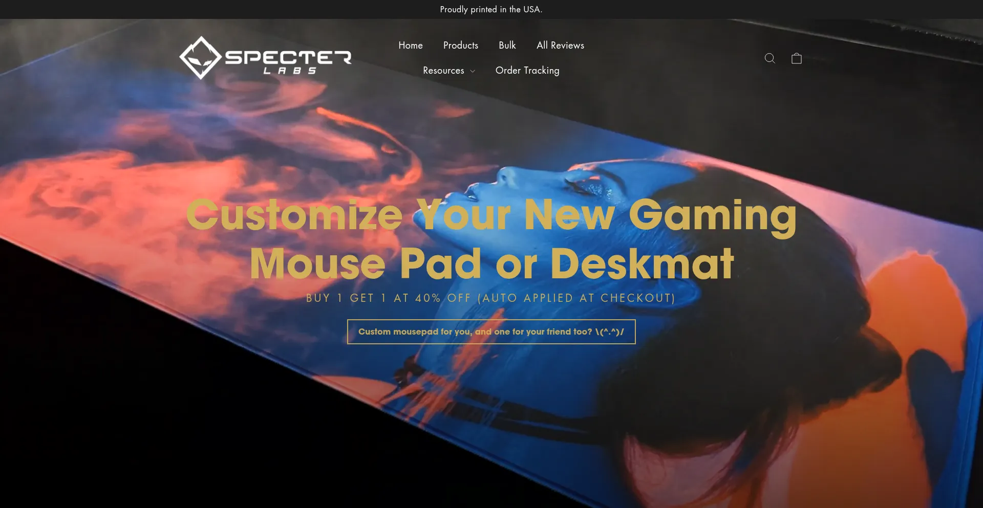 Website screenshot of Specterlabs.co