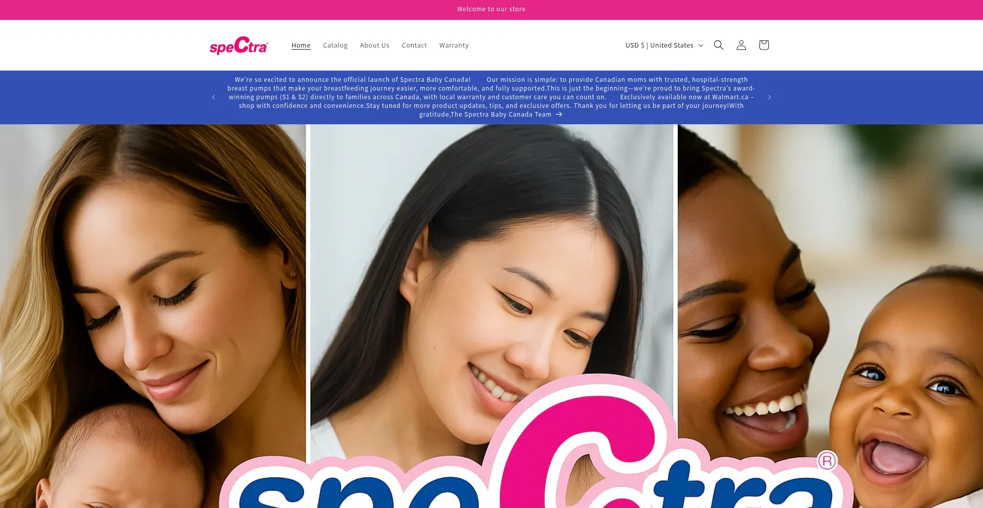 Spectrababycanada.com Screenshot