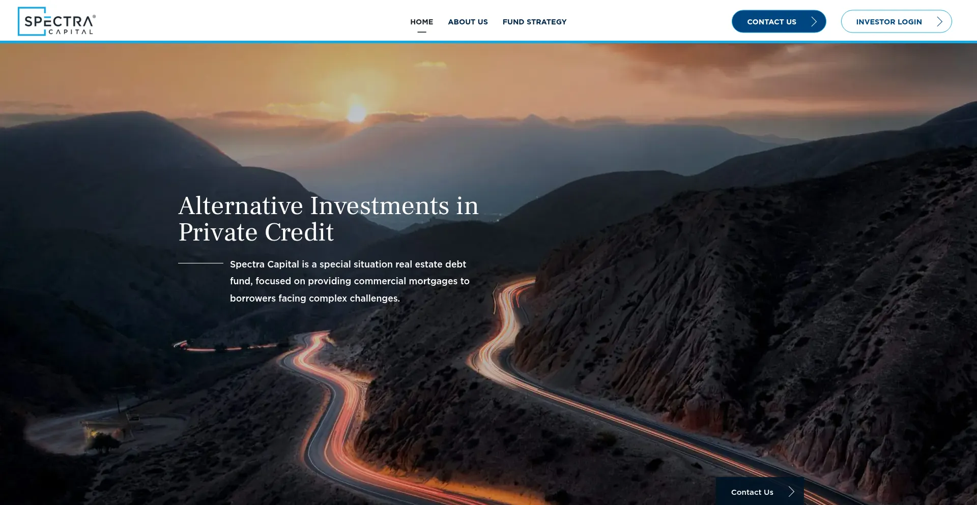 Website screenshot of Spectracapital.com