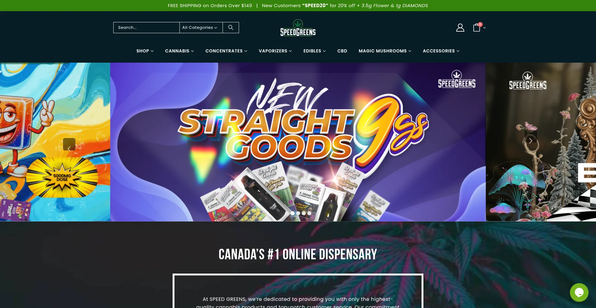 Speedgreens.co Screenshot