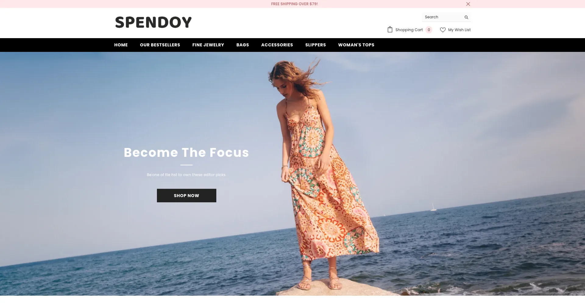 Website screenshot of Spendoy.live