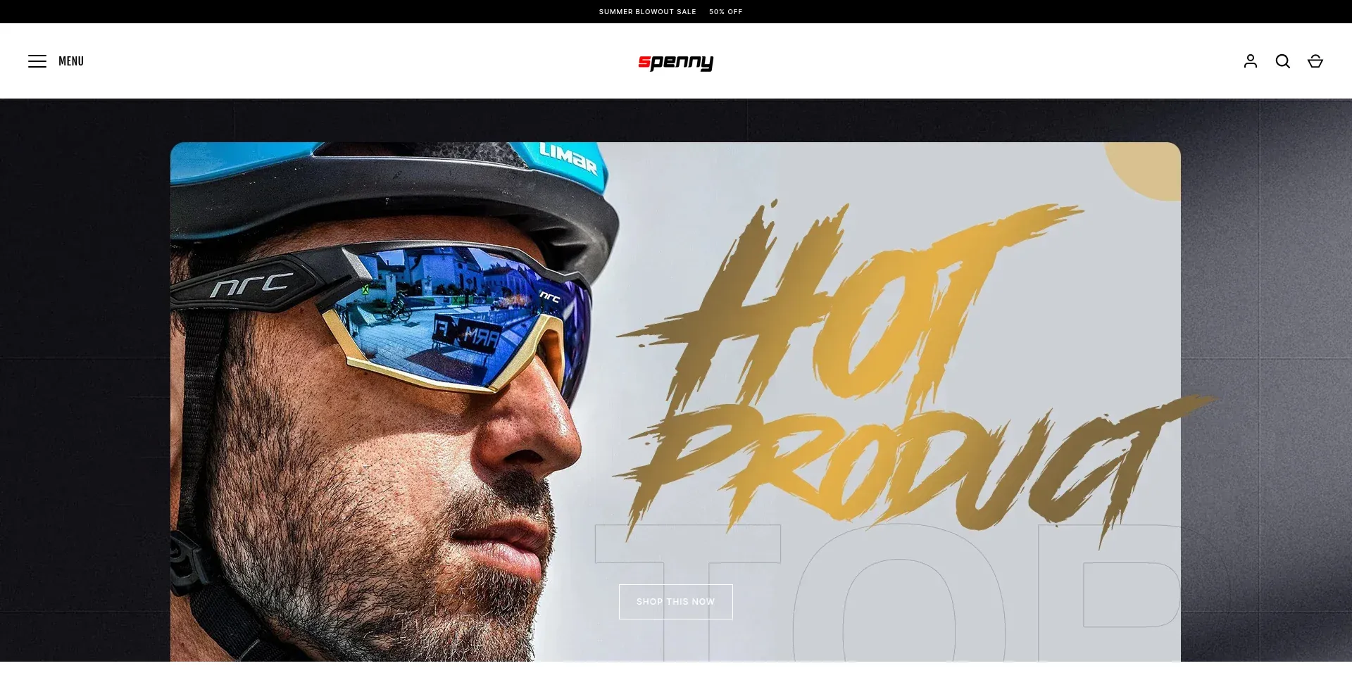 Website screenshot of Spenny.shop