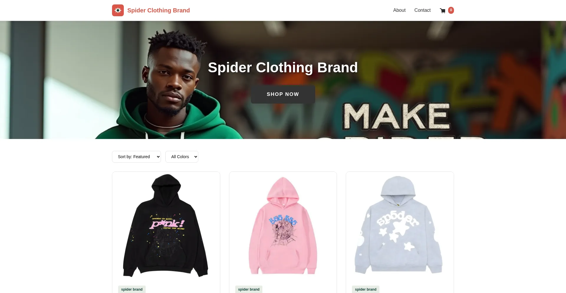 Spiderclothingbrand.net