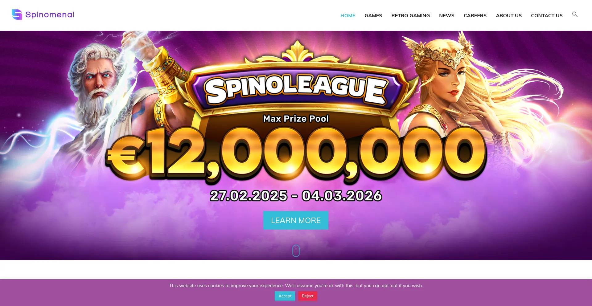 Spinomenal.com Screenshot