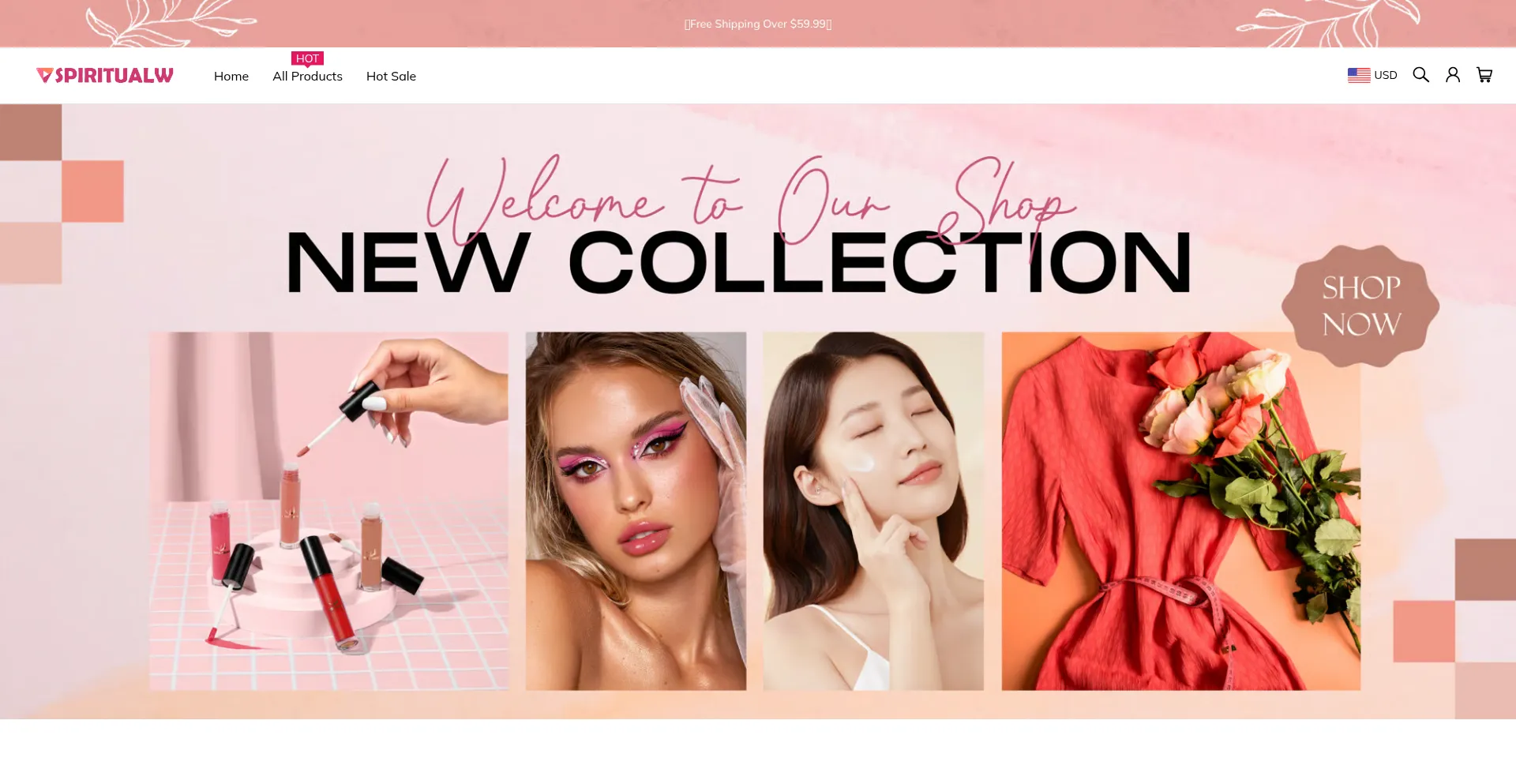 Website screenshot of Spiritualw.com