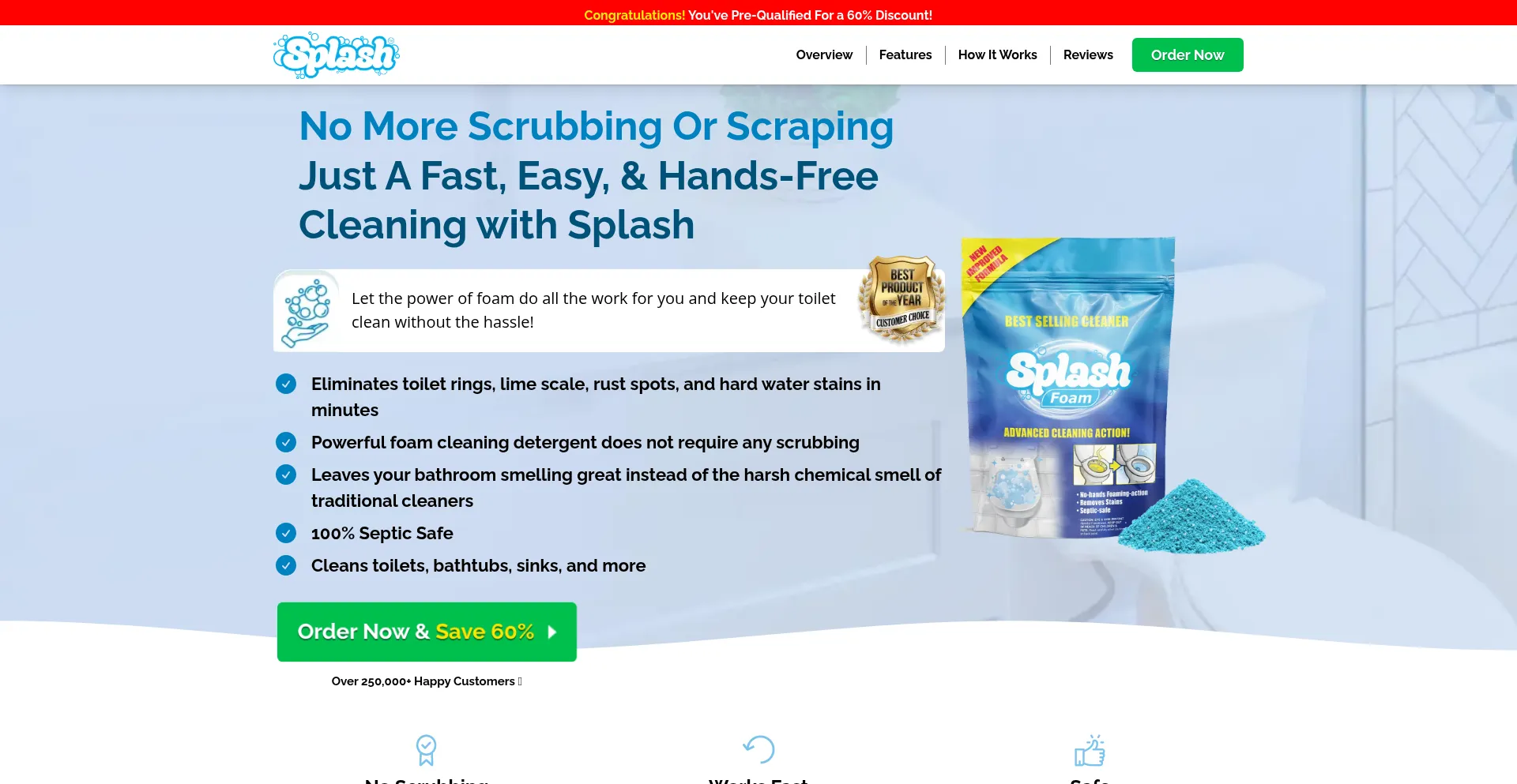 Splashfoam.com Screenshot