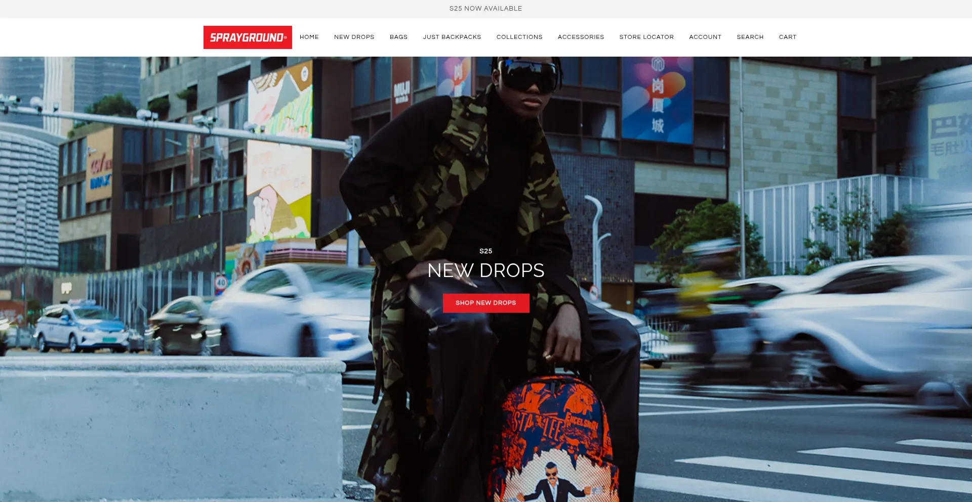 Website screenshot of Spraygroundafrica.com