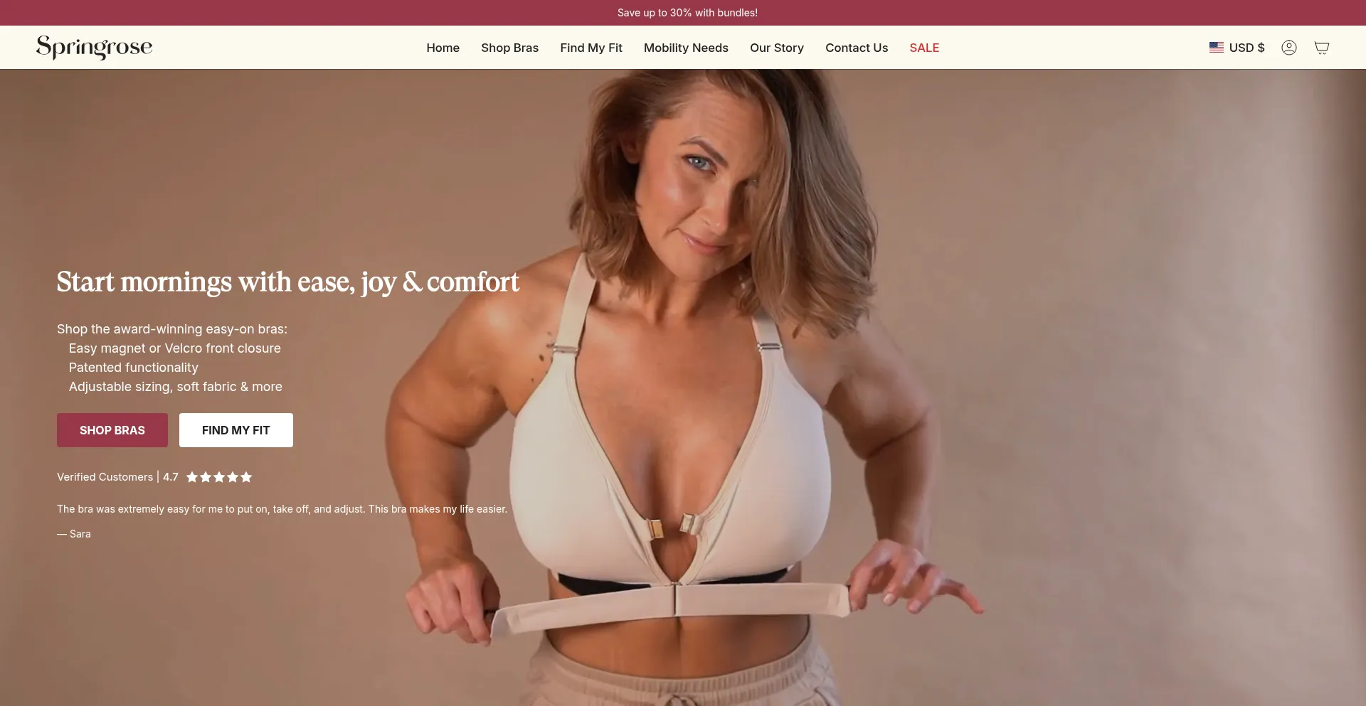 Springrose.co Screenshot