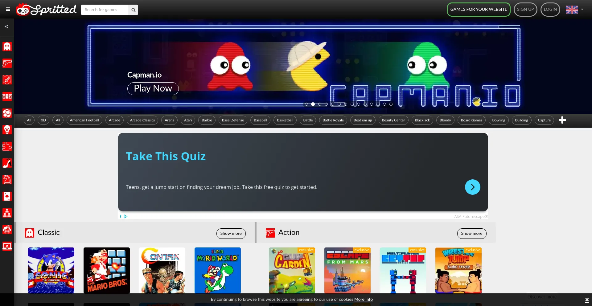 Spritted.com Screenshot