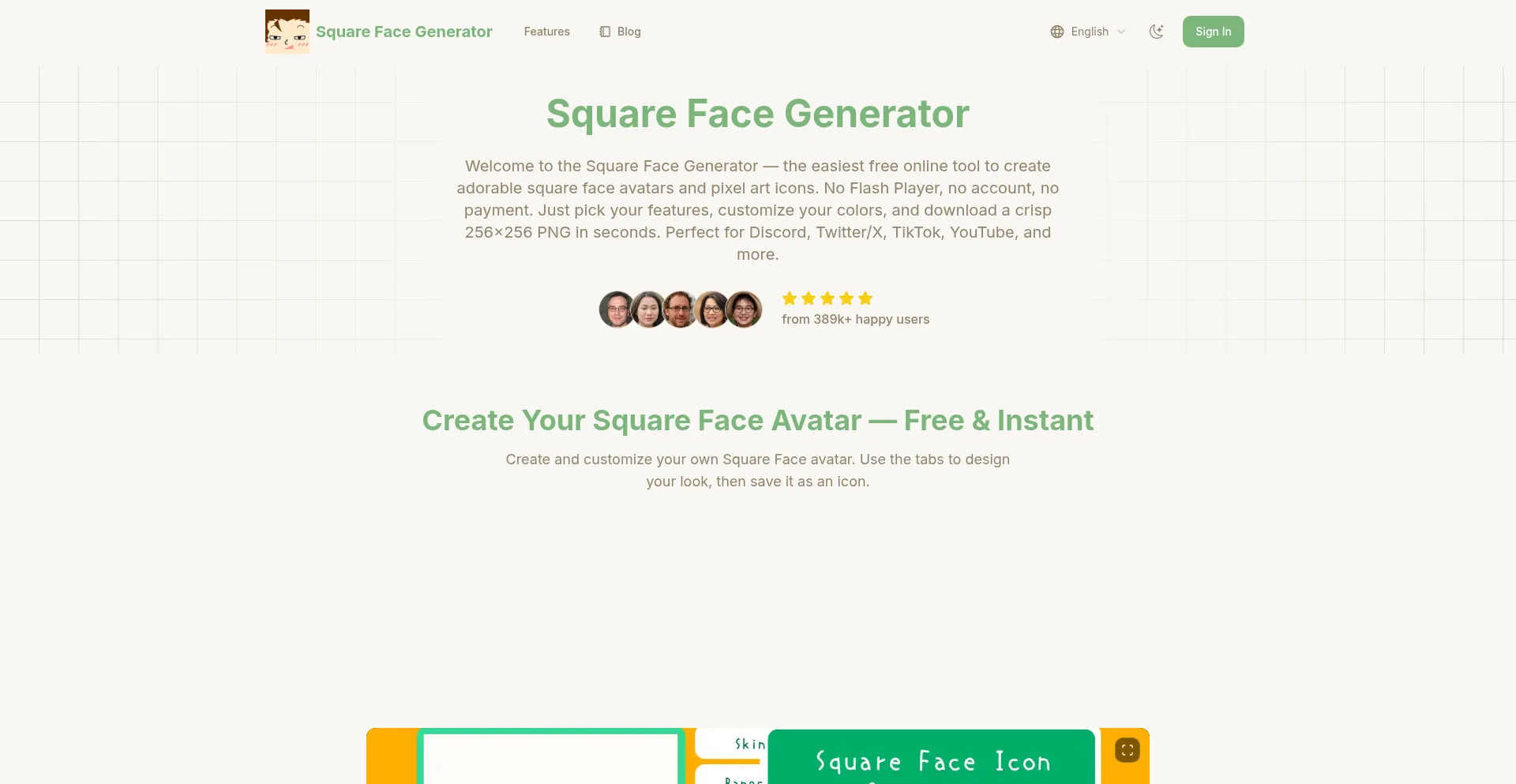 Square-facegenerator.com