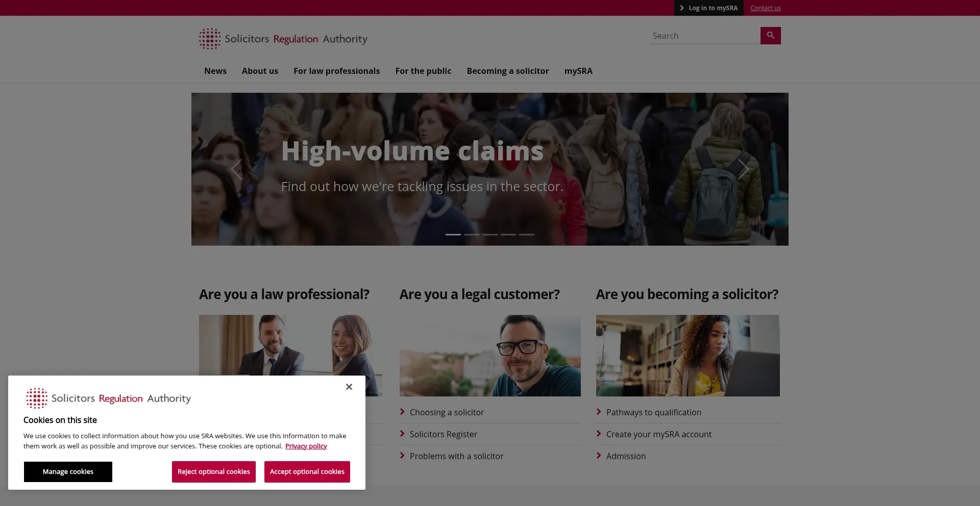 Sra.org.uk Screenshot