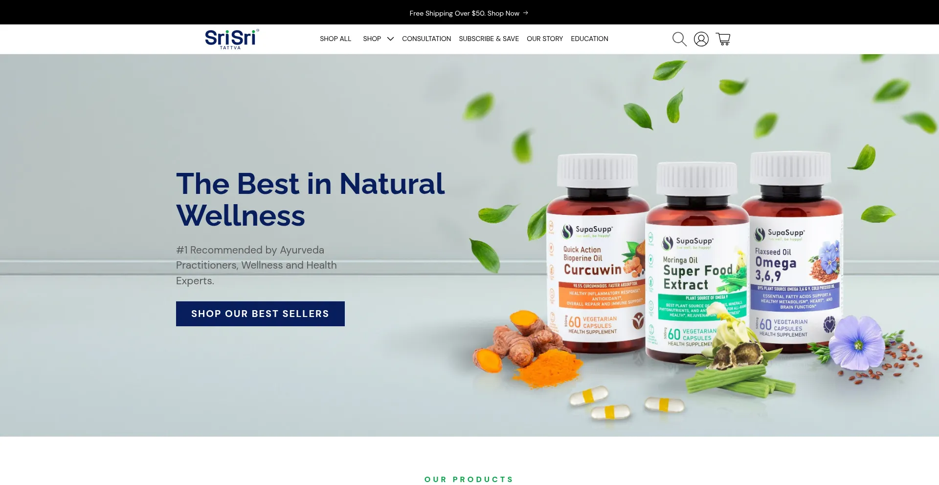 Website screenshot of Srisritattvausa.com