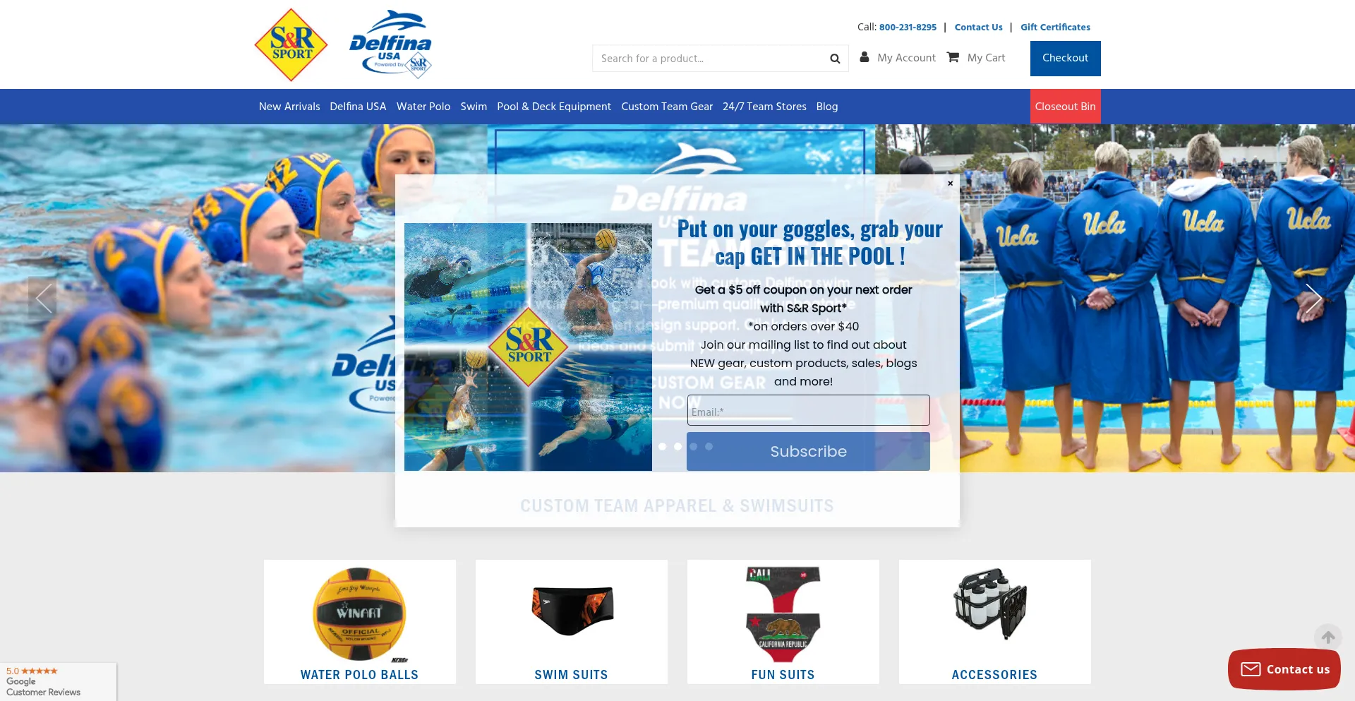Website screenshot of Srsport.com