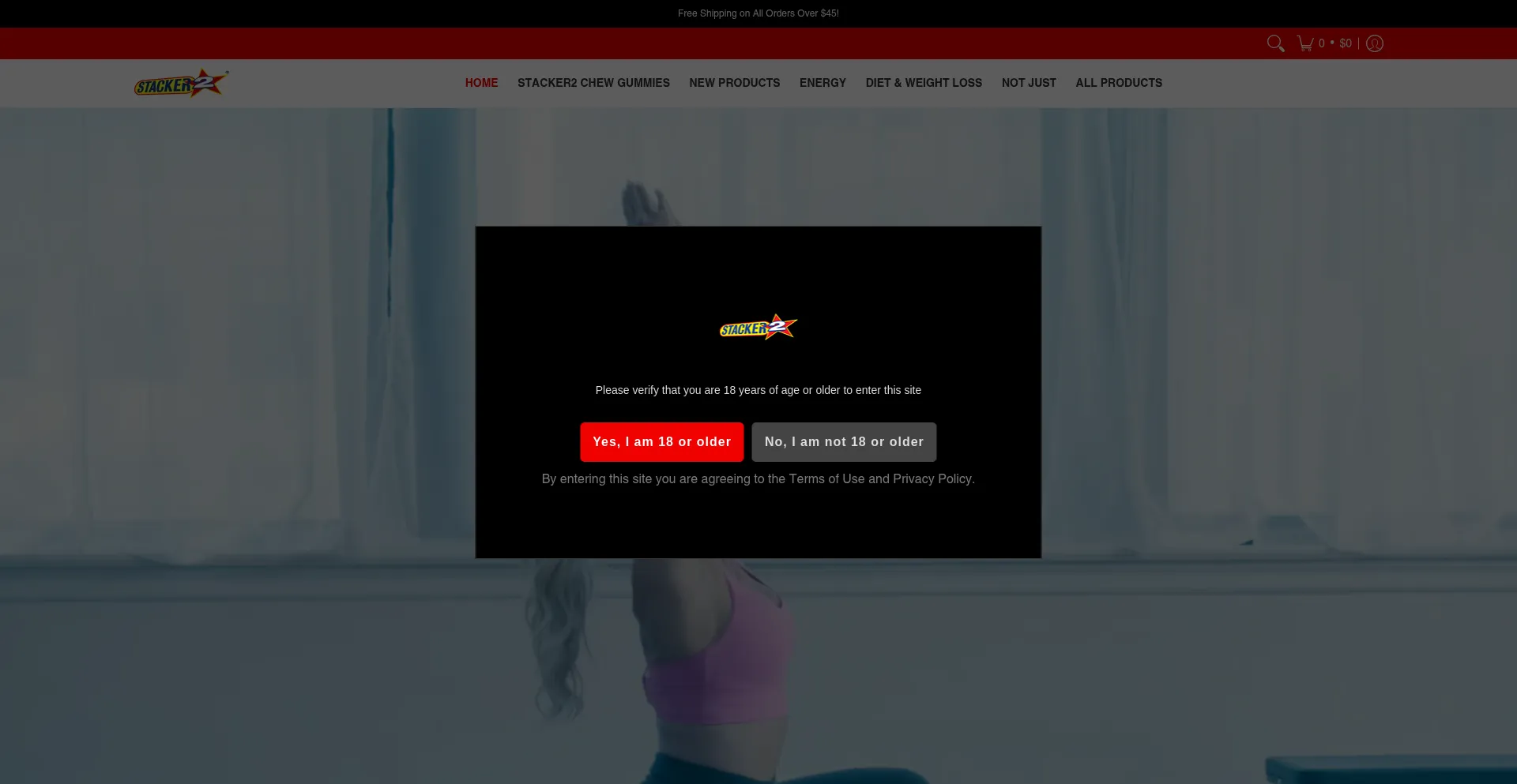 Website screenshot of Stacker2.com