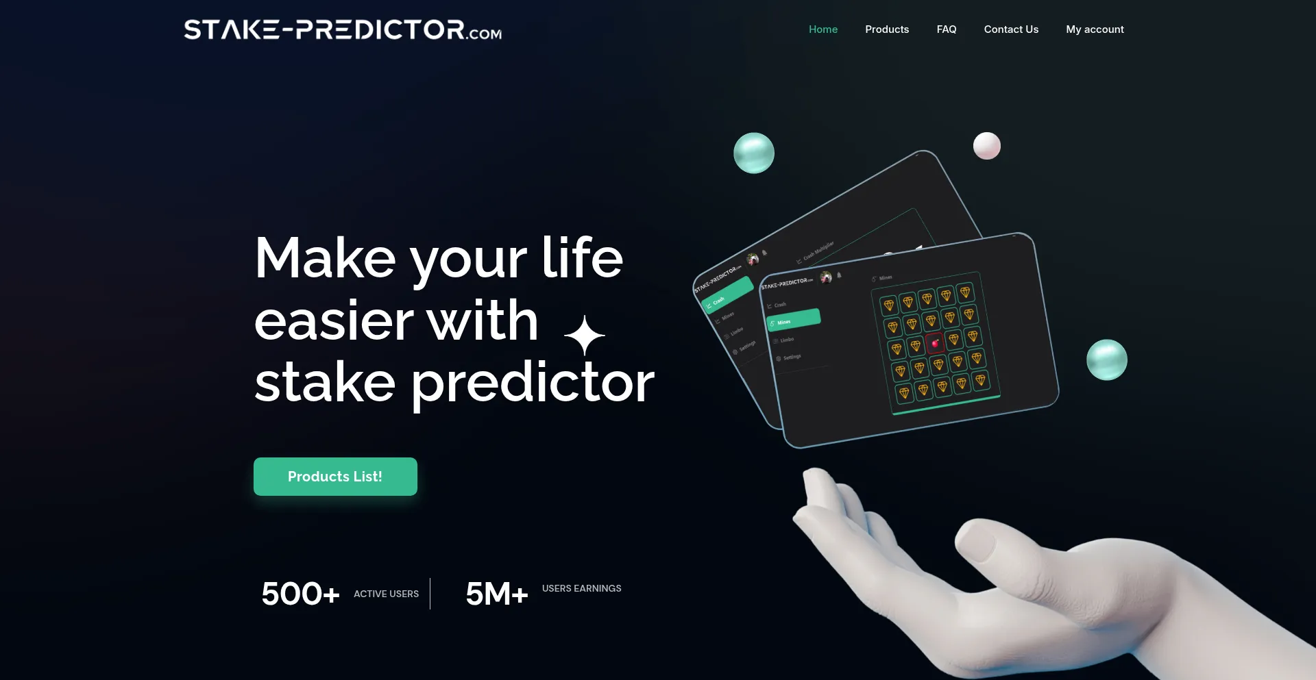 Stake-predictor.com Screenshot