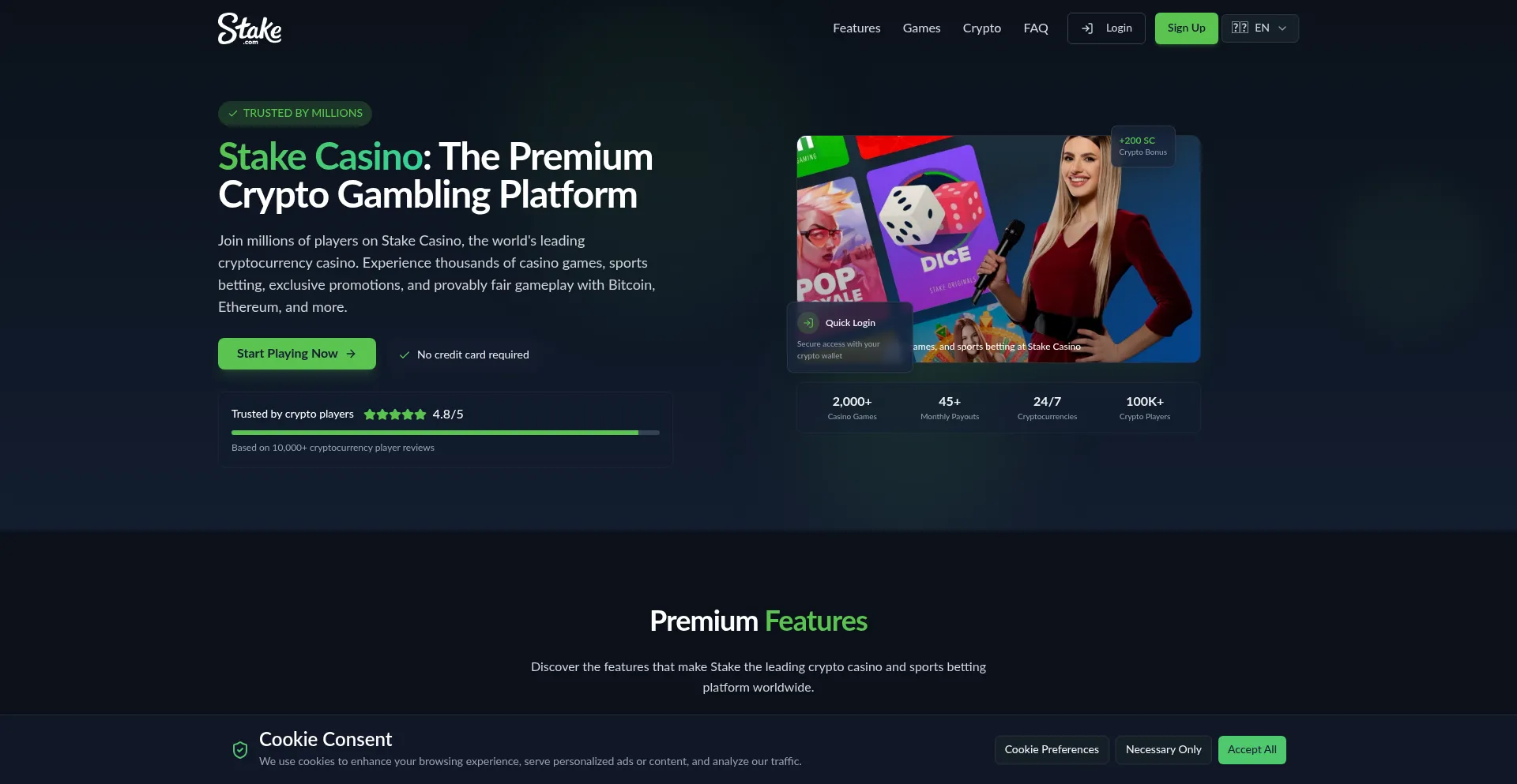 Stakecasino.com 安全可靠吗？