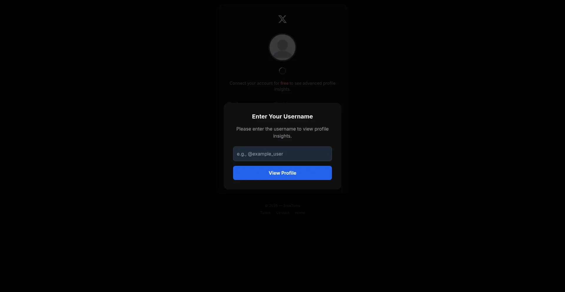 Website screenshot of Stalklist.nu