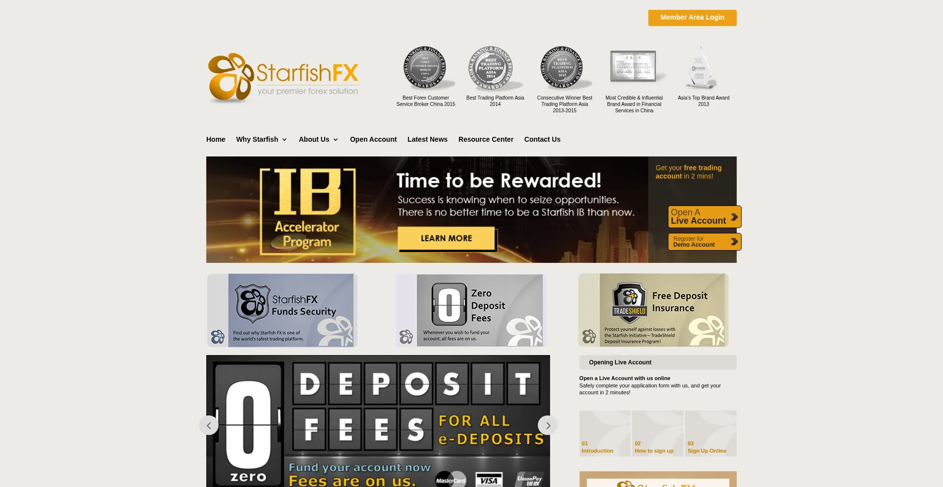 Starfishfx.com Screenshot