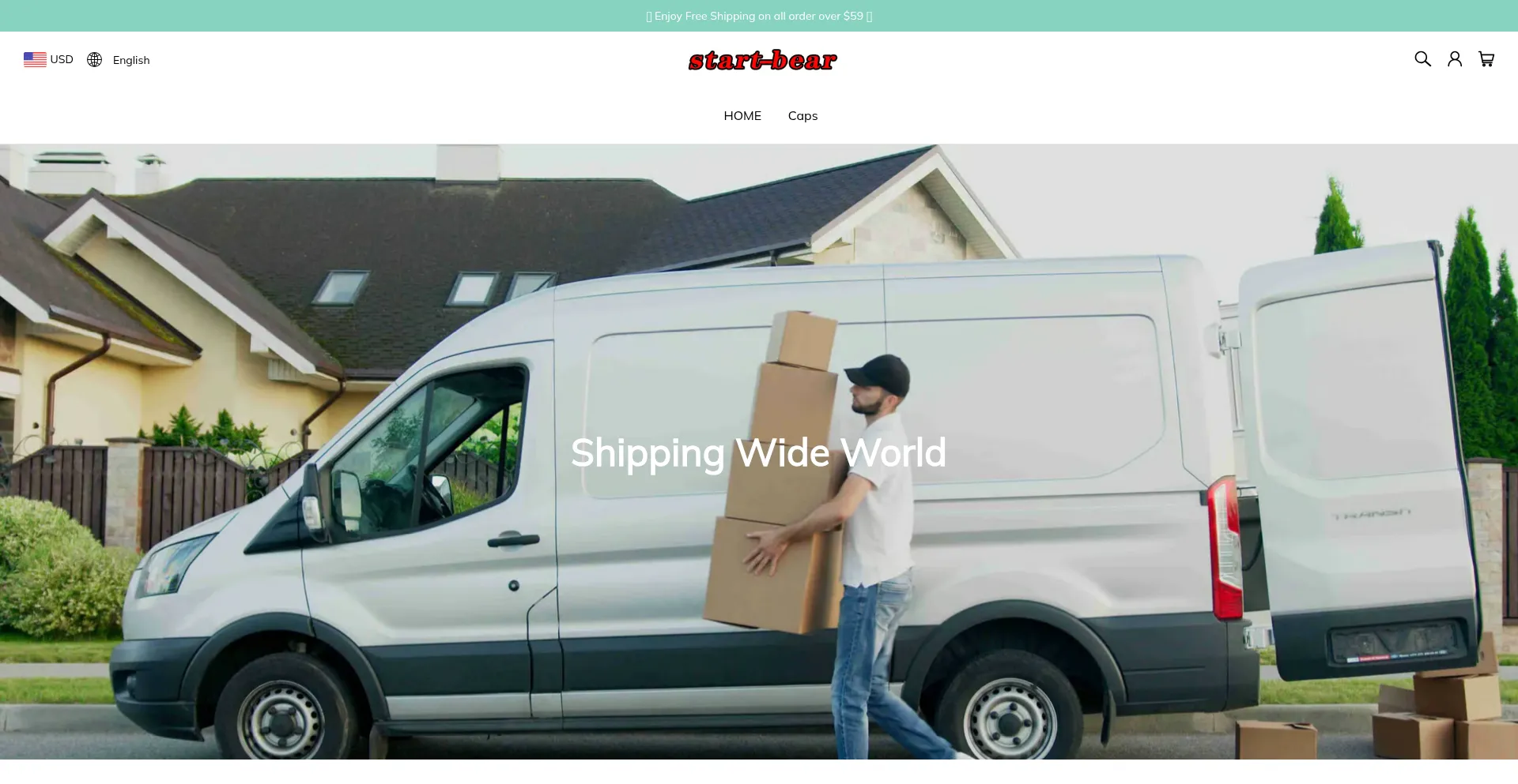 Website screenshot of Start-bear.com