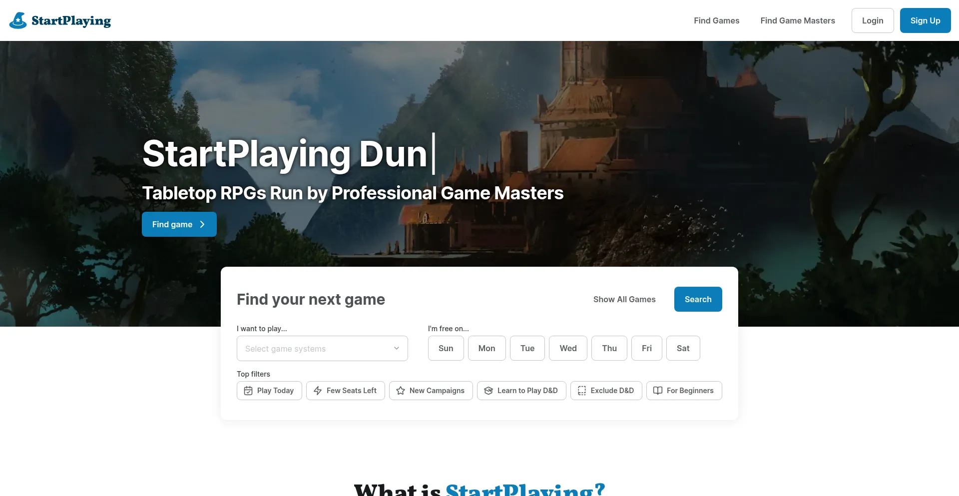 Startplaying.games Screenshot