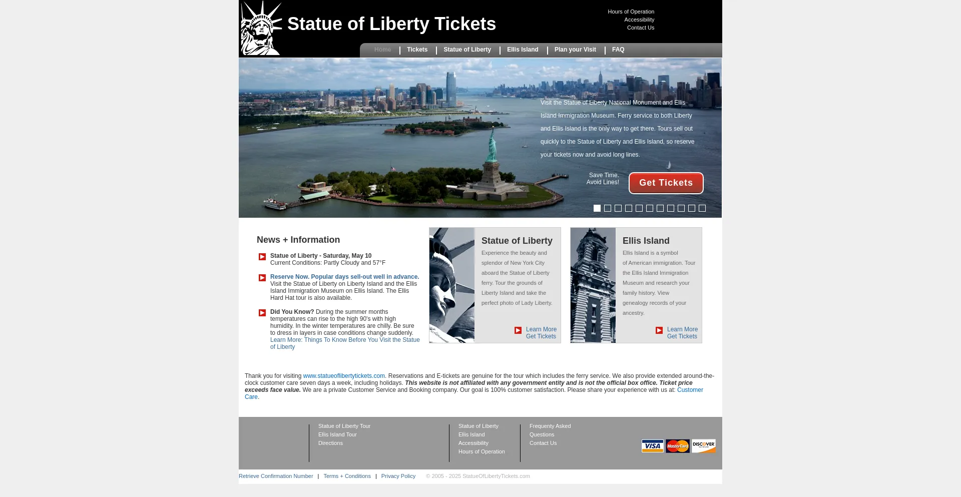 Statueoflibertytickets.com Screenshot